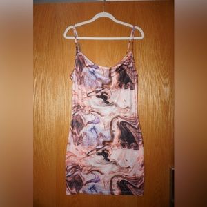 Marble mini dress